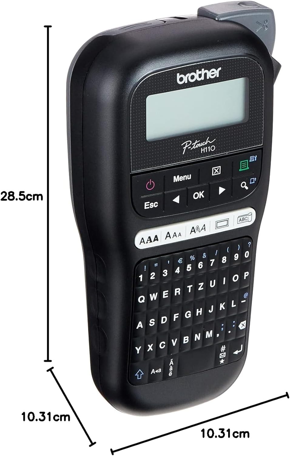 Brother PT-H110 Beschriftungsgerät (für 3,5 bis 12 mm breite TZE-Schriftbänder) & TZe-231 P-Touch Sc