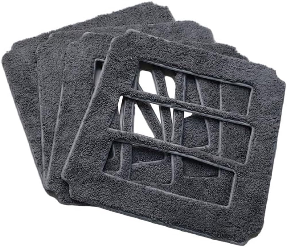 Hutt W9 Original 4er Set Ersatz Mikrofaser-Wischtücher, Weiss W9 Ersatz-Wischtücher, W9 Ersatz-Wisch