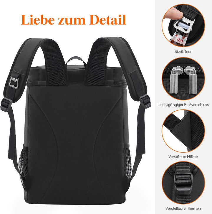 Lifewit 30L Kühlrucksack Auslaufsichere Kühltasche Rucksack wasserdichte Picknickrucksack Isolierte