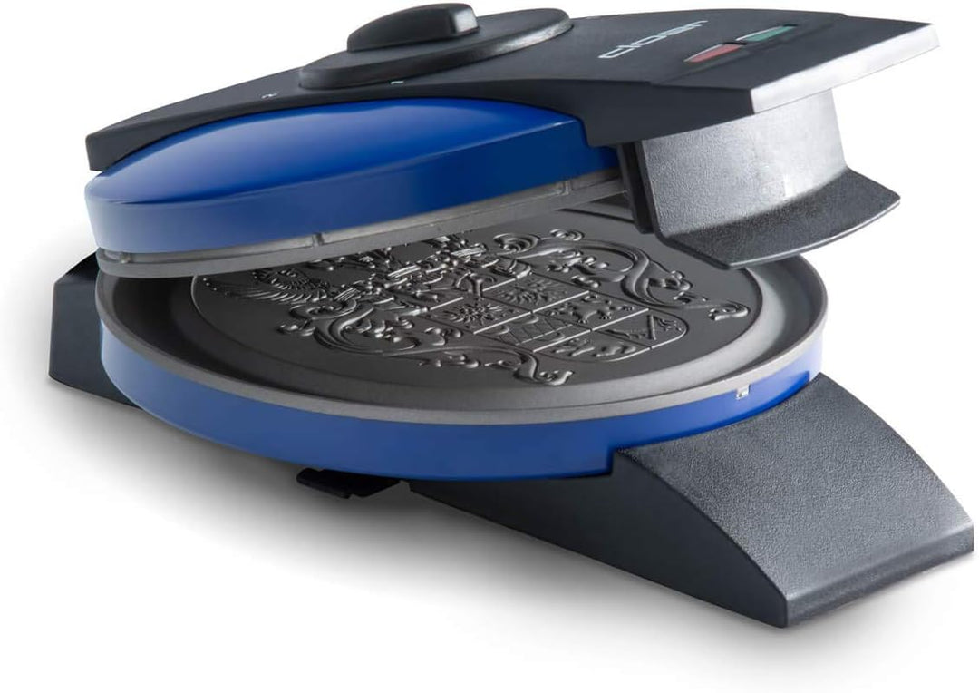 Cloer 2632 Hörncheneisen mit Ostfrieslandwappen für hauchdünne, knusprige Hörnchen, 750 W, Backfläch