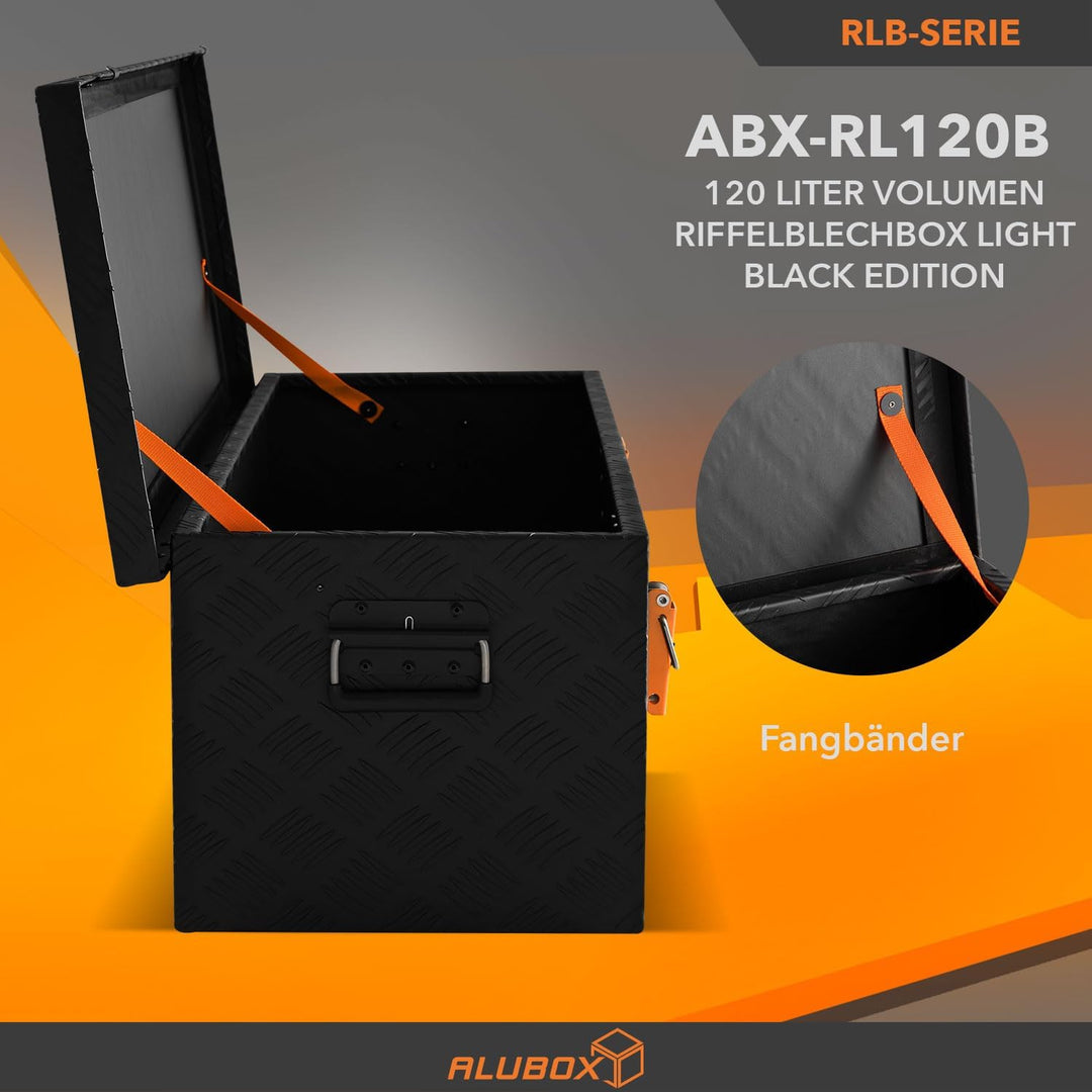 alubox Werkzeugkiste Riffelblech ABX-RL120B Aluminium 1,5mm Werkzeugkiste leicht und robust 120 Lite