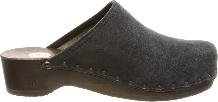 Berkemann Velours-Toeffler Unisex-Erwachsene Clogs 36 1/3 EU Blau, 36 1/3 EU Blau