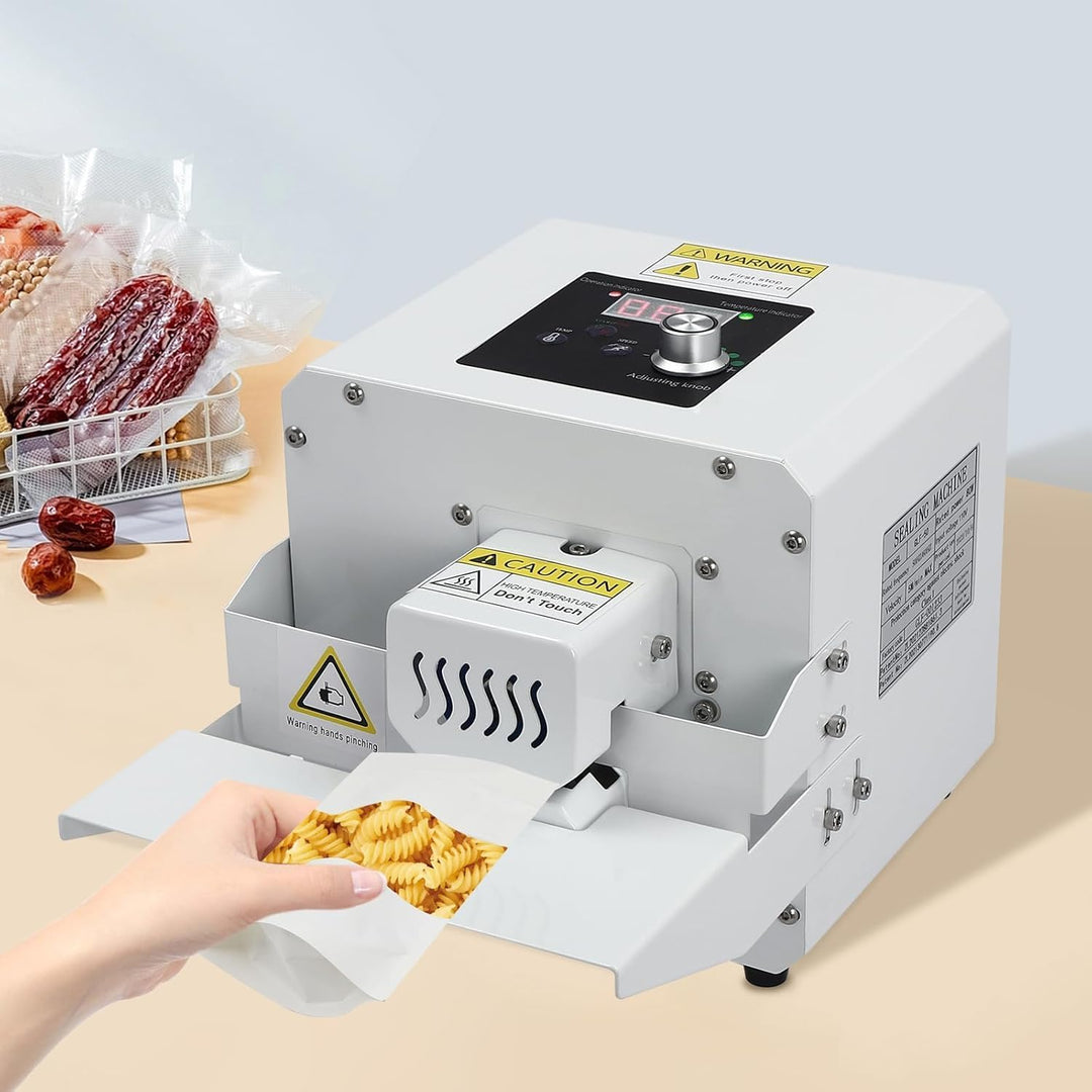 NEWTRY Elektrischer automatischer Rollverschliesser für Beutel, kontinuierliches Heisssiegelgerät ge