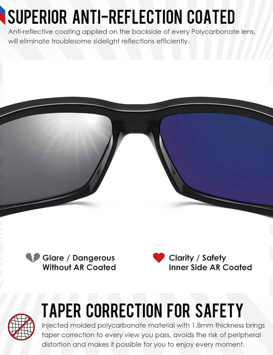 BlazerBuck Anti-salz Polarisierte Ersatzgläser für Oakley Half Jacket 2.0 XL OO9154 Mitternachtsblau