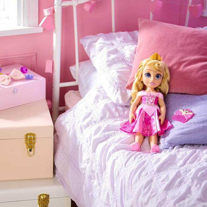 Disney Store Official - Dornröschen - Aurora - Puppe mit Spielzeughaarbürste - 40,5 cm/16" - Once Up