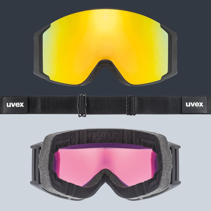 Uvex Unisex G.gl 3000 To Skibrille (1er Pack) Einheitsgrösse black mat/gold-rose, Einheitsgrösse bla