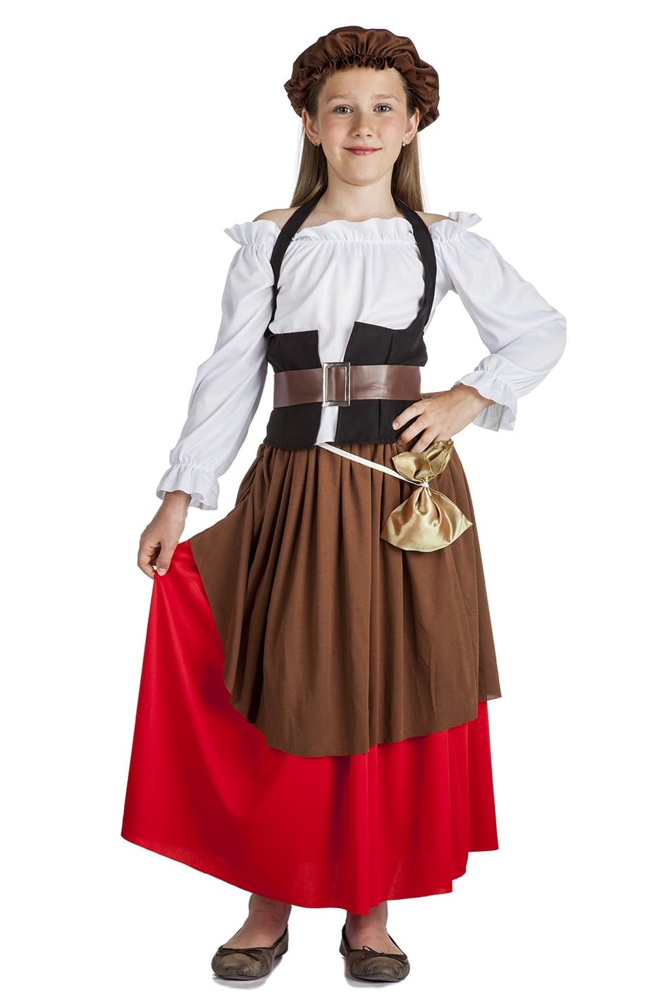 kimokawaii Wirtin Margery Kostüm für Mädchen L-(10/12 Jahre )