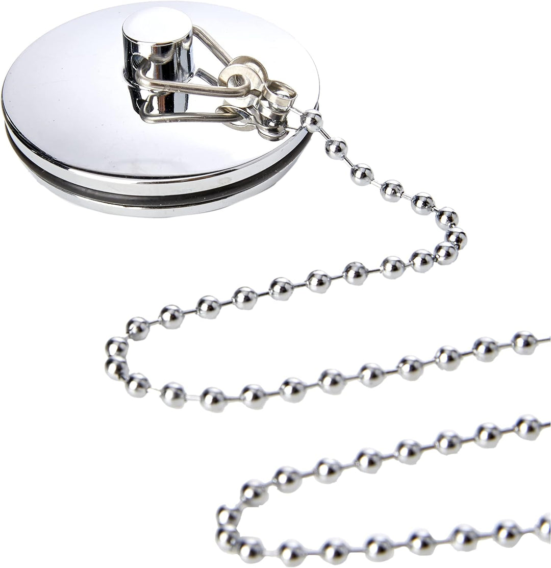 Bristan Luxus Badewannen-Ablaufgarnitur, Messing chrom Luxury Plug and Chain, Luxury Plug and Chain