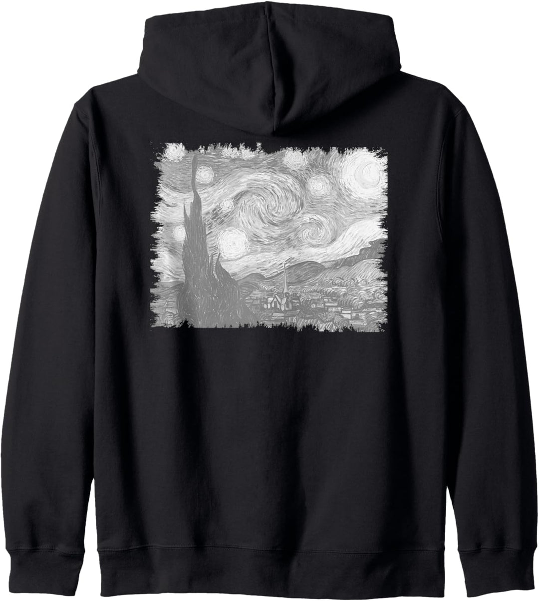Berühmte Vintage Kunst: Van Gogh Sternennacht Remix Stilvoll Kapuzenjacke