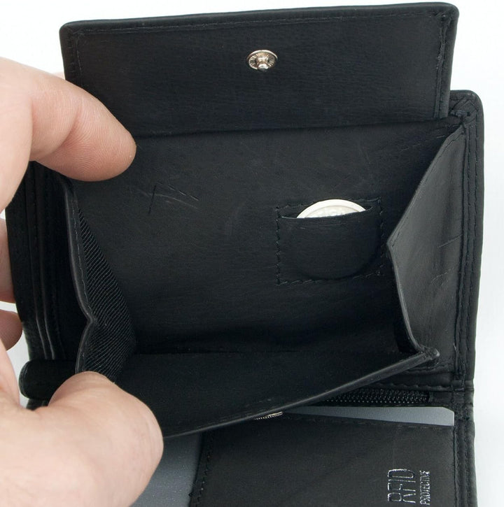 Weiche Geldbörse Aus Echtem Leder Picasso Mit RFID-Schutz