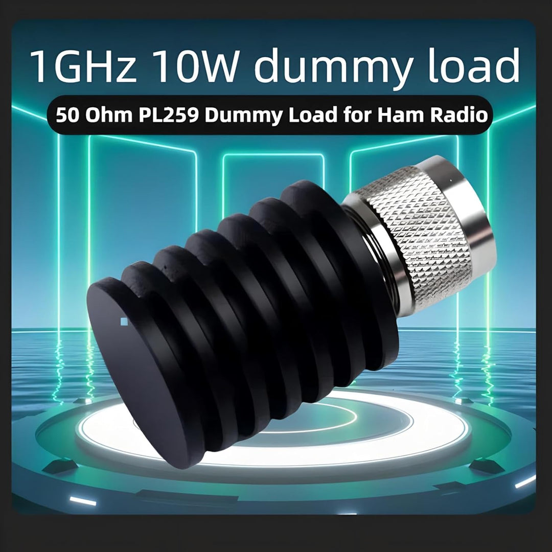 BECEN 10 Watt PL259 Dummy Load – 10W UHF Stecker Typ Stecker DC auf 1 GHz 50 Ohm UHF Typ Stecker 10