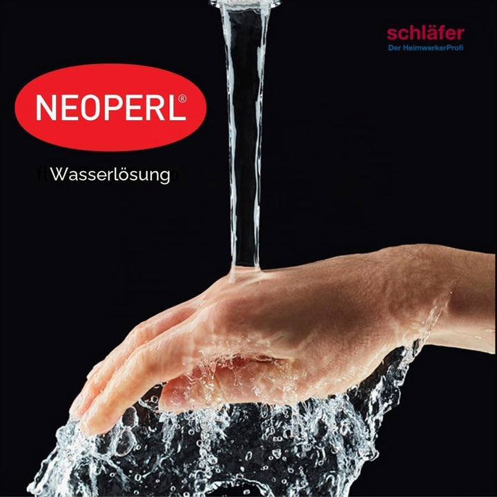 Schläfer 400114 - U-Auslauf für Stand- und Wandarmatur 30cm, U-Rohrauslauf mit Mischdüse M22, Schwen