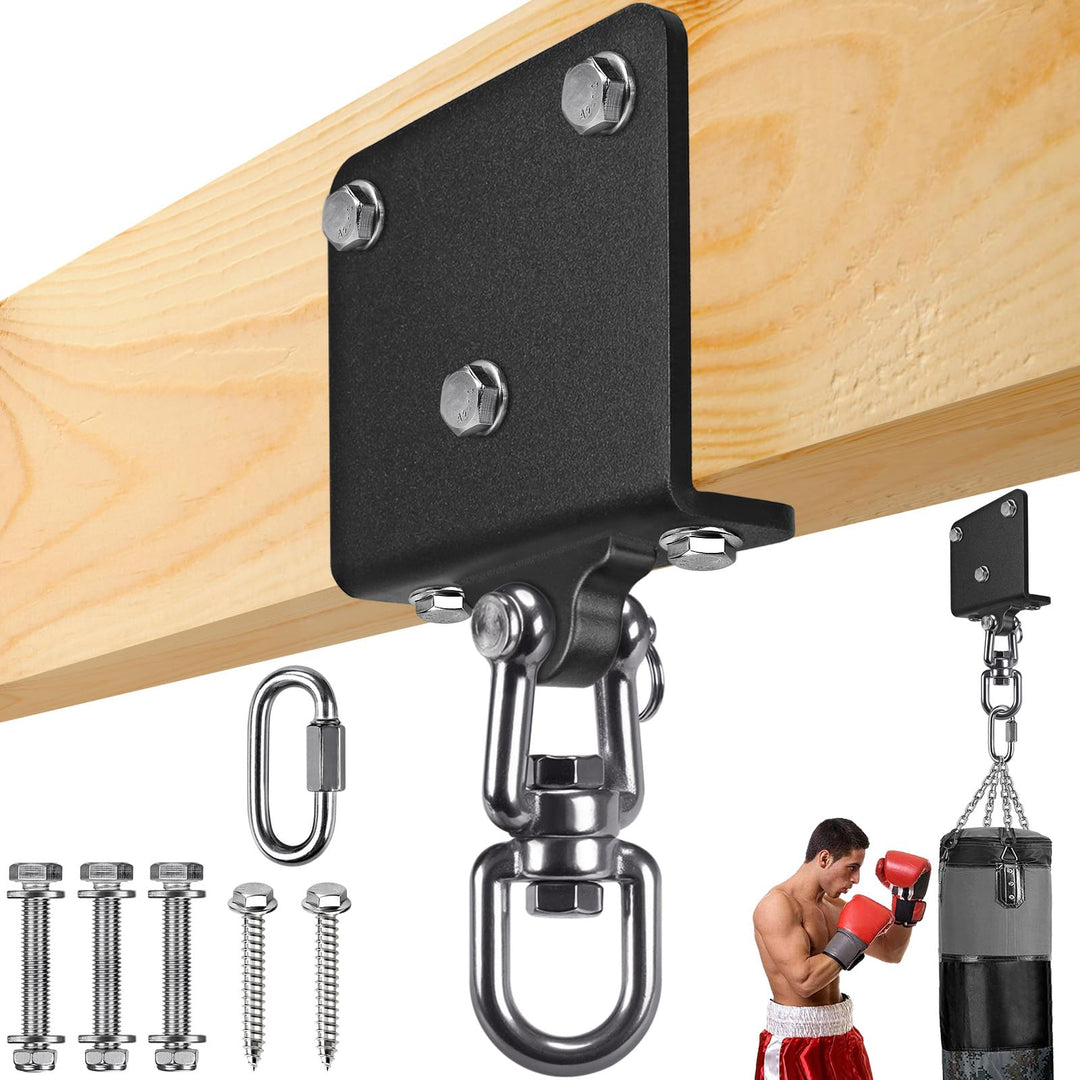 SELEWARE ELEWARE Boxsack Halterung Boxsack Aufhängung - 360° Arehbarer Schwerlast Deckenhaken 1000 L