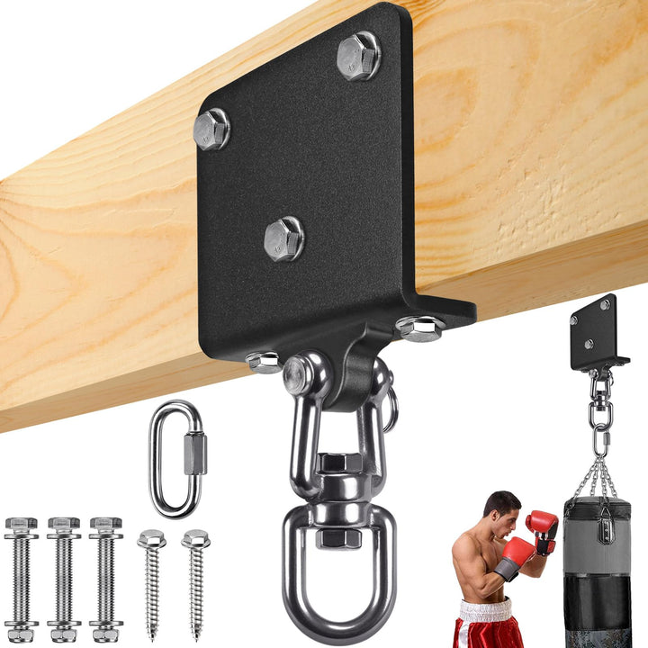 SELEWARE ELEWARE Boxsack Halterung Boxsack Aufhängung - 360° Arehbarer Schwerlast Deckenhaken 1000 L