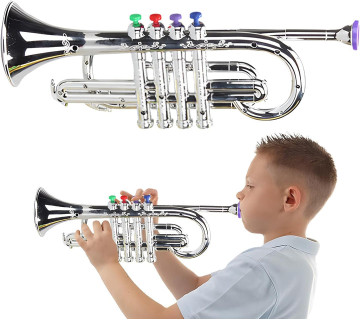 Kinder Trompete Musiktrompete | Musikinstrument Blasinstrument für Kinder | Lerninstrument zum Lerne