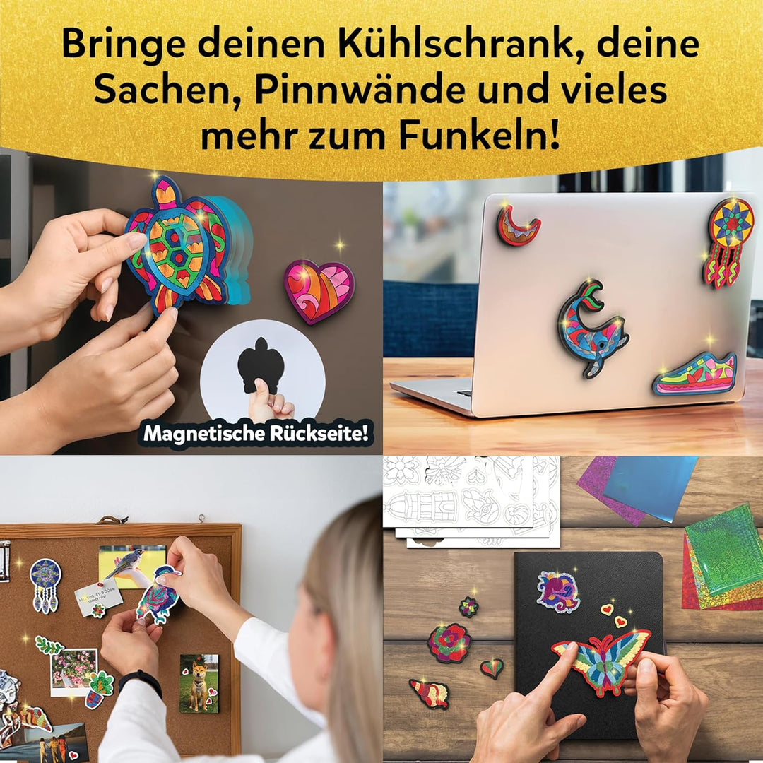 Skillmatics Folienspass - Hübsche Muster, Osterkörbchenfüller, schmutzfreie Kunst, Magnete, DIY Bunt