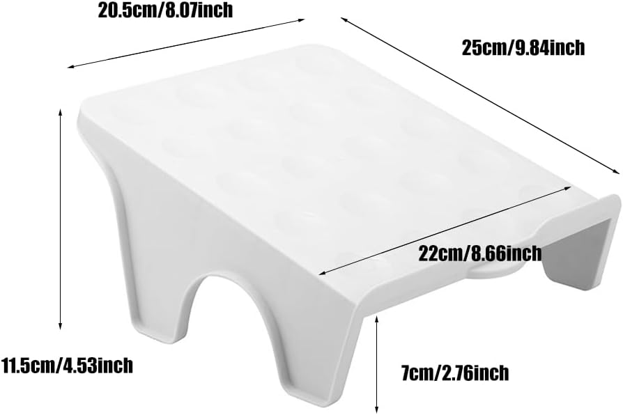 4 Stück rutschfest Schuhhalter, Schuhschlitz Organizer, Doppelschicht Schuhstapler Set 25 * 22 * 11.
