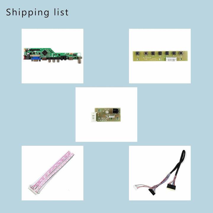 VSDISPLAY HD-MI VGA USB Controller Board für 14" 15.6 Zoll 1366x768 40Pin N156B6 LP156WH4 LTN140AT02