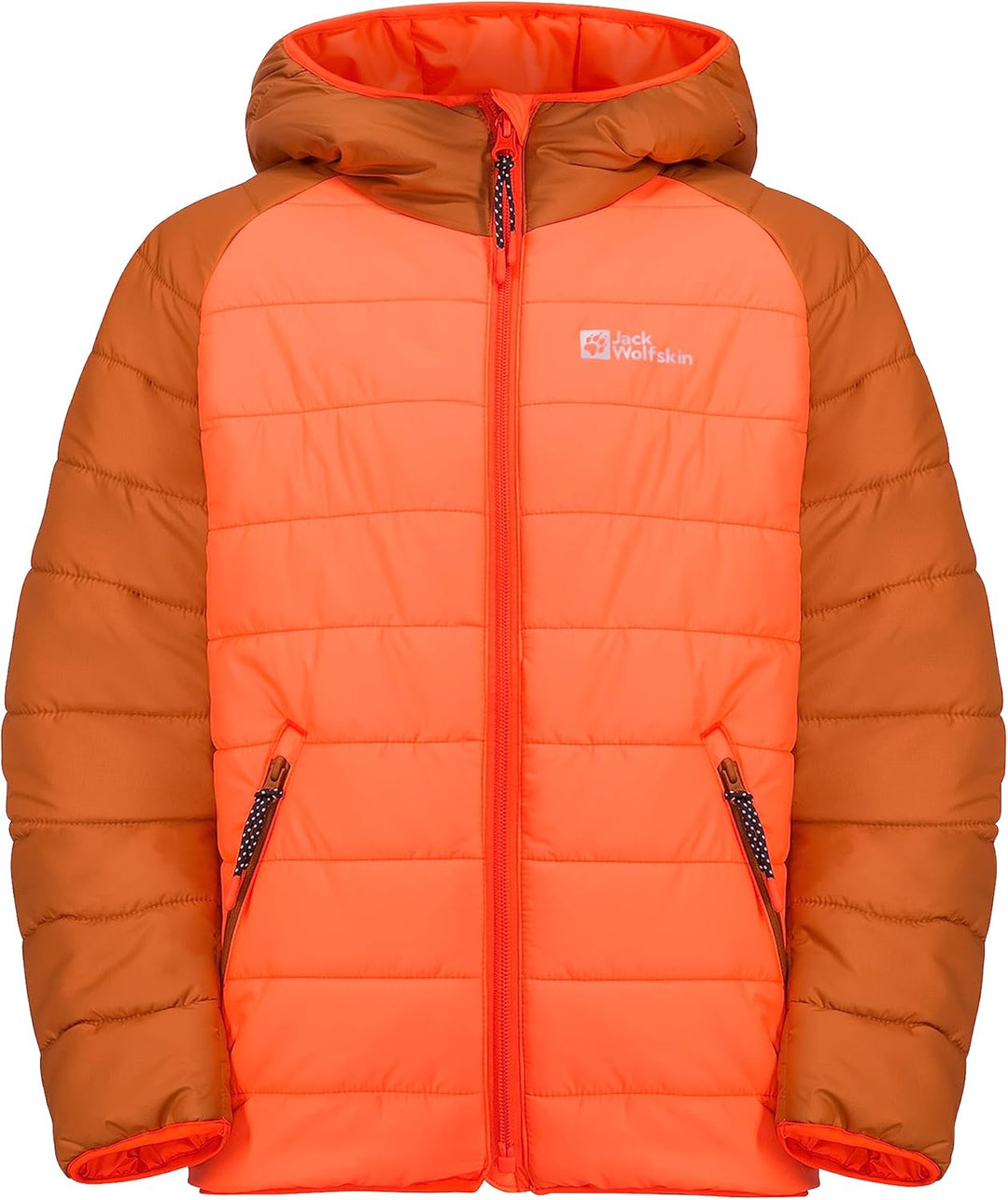 Jack Wolfskin Unisex Kinder Zenon K Jacket 116 fuzzy orange, 116 fuzzy orange