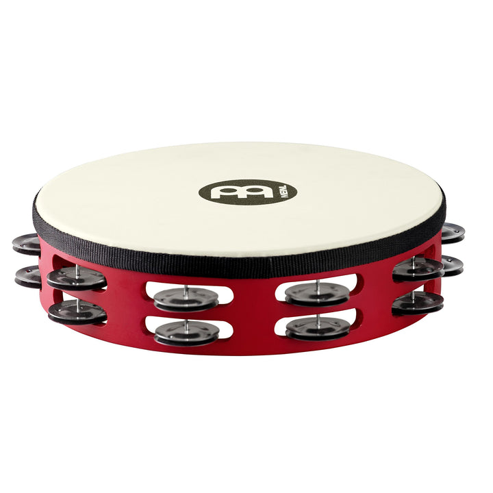 Meinl Percussion TAH2BK-R-TF Touring Tambourine mit Stahlschellen (2-reihig), 25,40 cm (10 Zoll) Dur