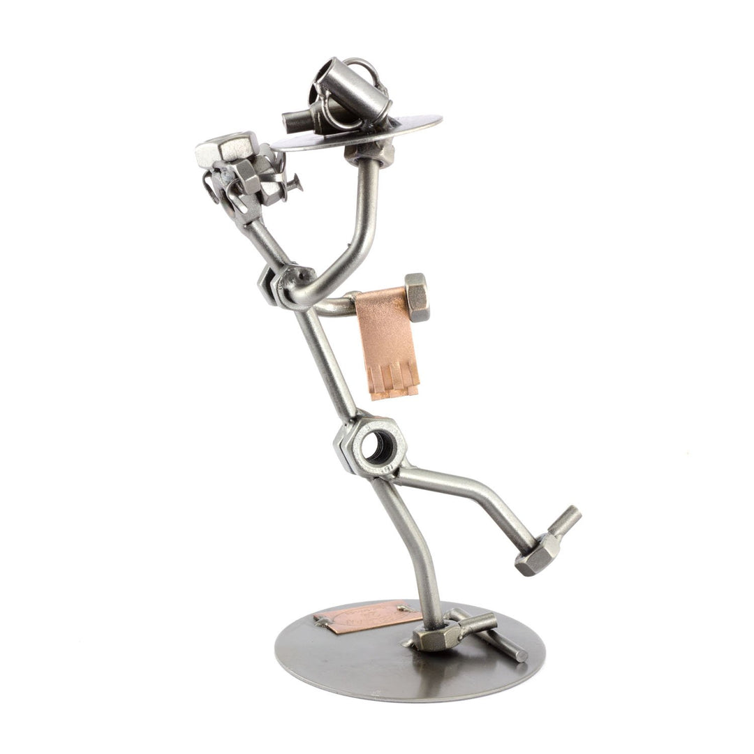 Steelman24 I Schraubenmännchen Kellner I Made in Germany I Handarbeit I Geschenkidee I Stahlfigur I