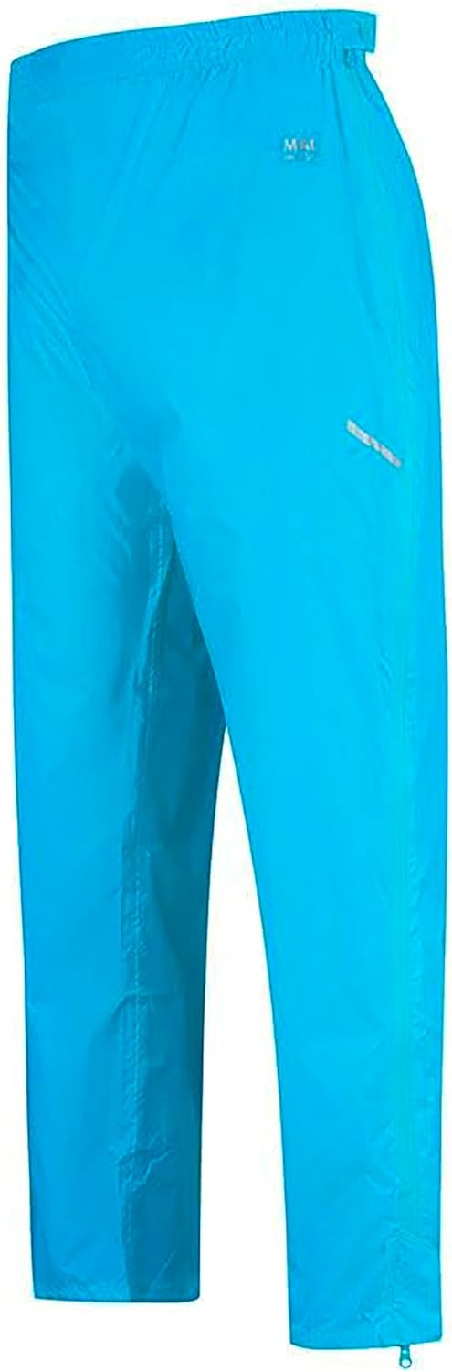 Herren wasserdichte Überhose Origin Ii - Packable Waterproof Full Zip Overtrousers, Neonblau