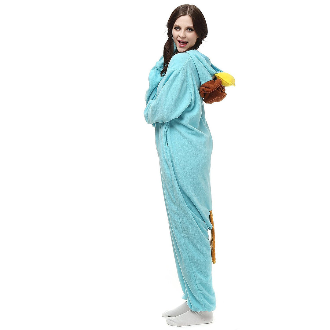 Pyjamas Onesies Cosplay Erwachsene Unisex Tiere Halloween Kostüm Kleid Loungewear S Platypus, S Plat