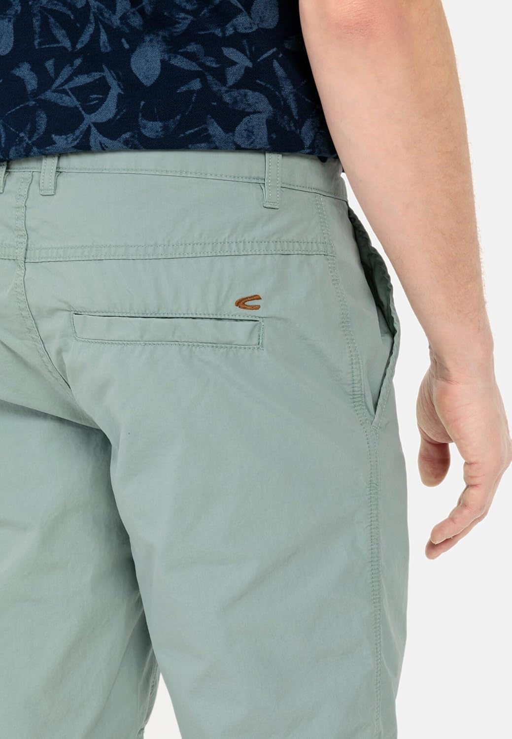 camel active Chino Shorts Aus Reiner Baumwolle - Hose 38 Blau-grün, 38 Blau-grün
