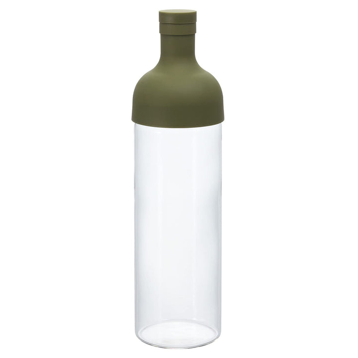 Hario, Filter Bottle, Fib-75-OG, Kunststoff und Glas, olivgrün, 750 ml, 10 x 10 x 25 cm 10 x 10 x 25