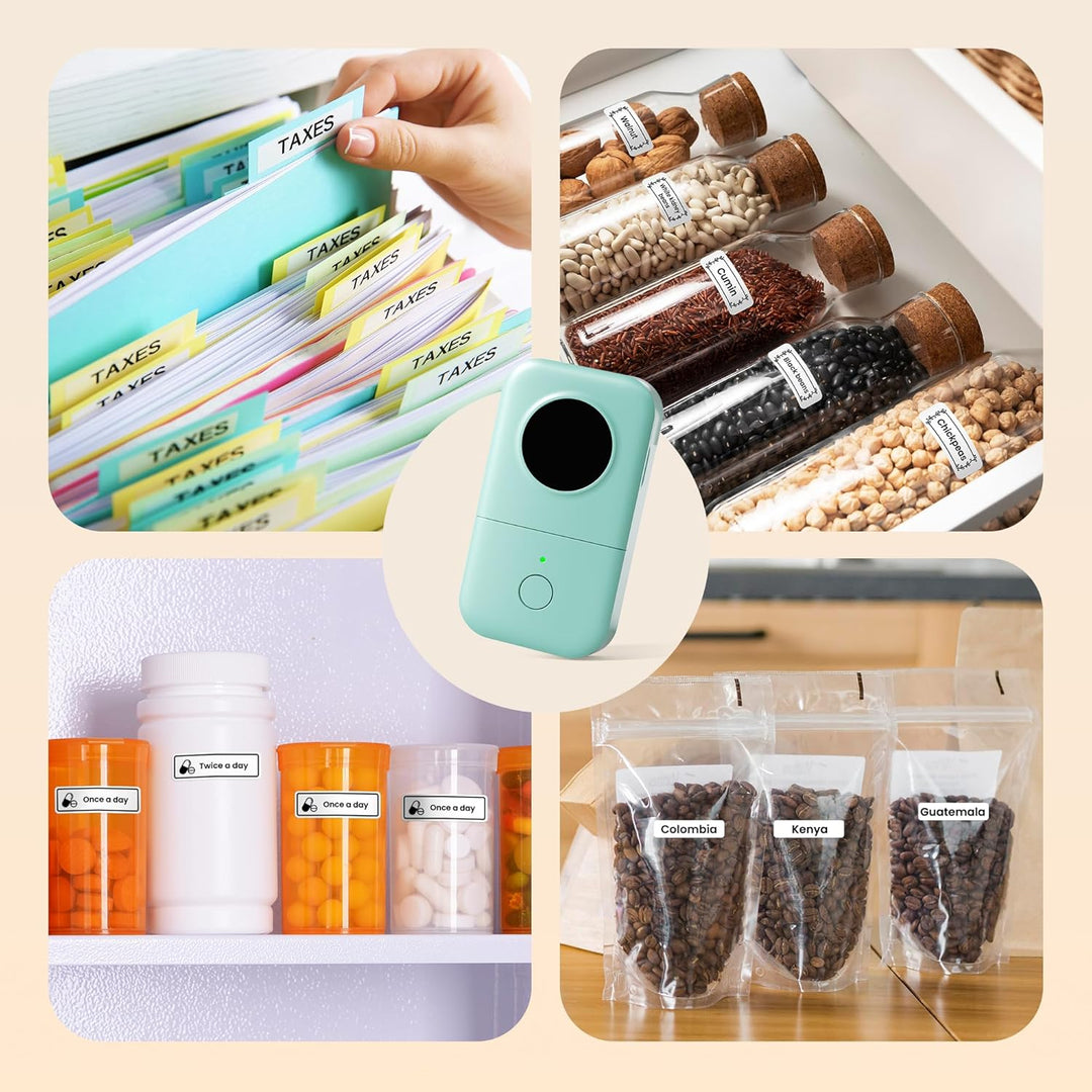 Phomemo D30 Bluetooth Etikettendrucker-Tragbarer Mini Thermo Bluetooth Etikettendrucker-Einfache Ver