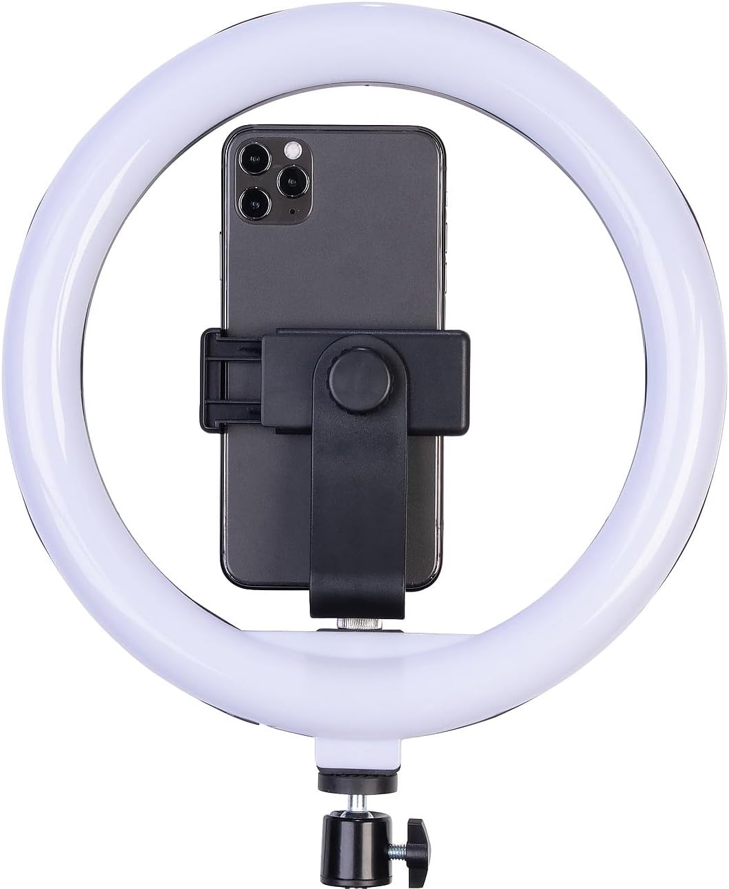 Somikon iPhone Dokumentenscanner: 4er-Set Dokumentenscanner- &amp; Overhead-Stative, 10"-Ringlicht, Ausl