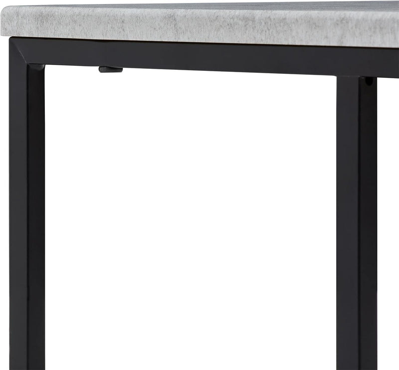 IDIMEX Beistelltisch VITORIO im minimalistischen Design, eleganter Wohnzimmertisch mit Metallgestell