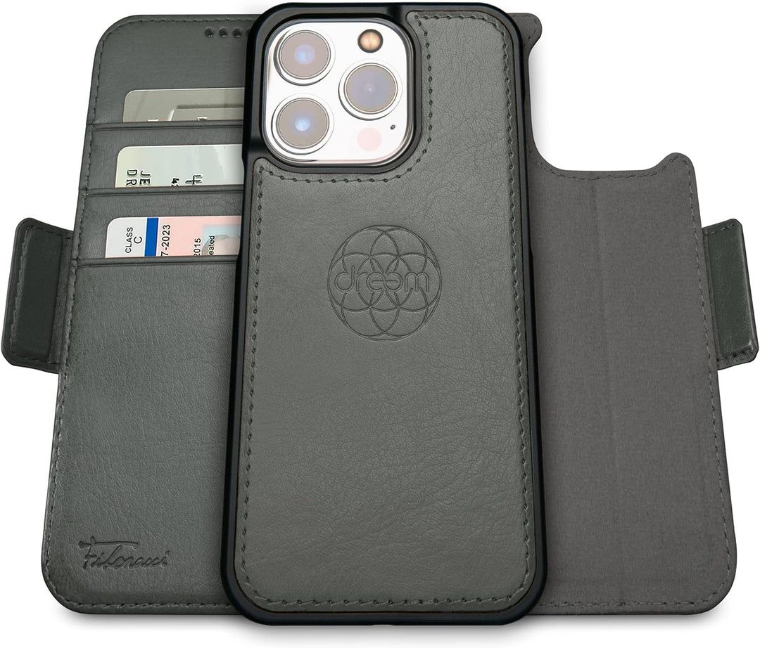 Dreem Fibonacci iPhone 14 Pro Geldbörsen-Hülle / 2-in-1 Stossfestes MagSafe Case und abnehmbares Lux