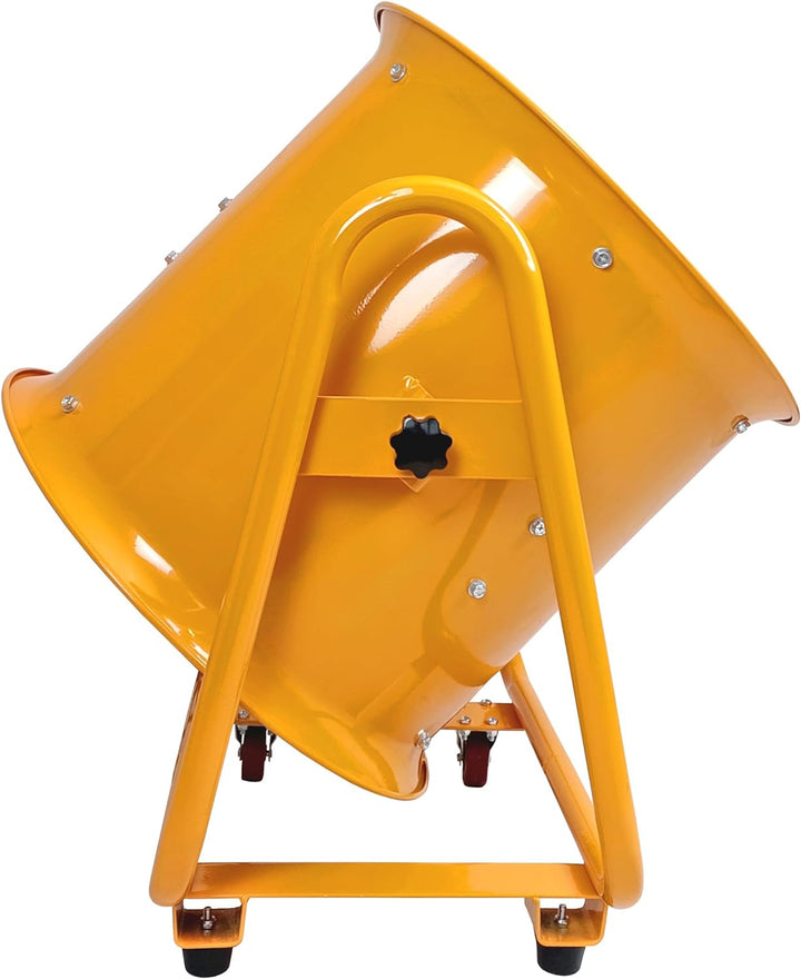 Doctor San - Sanierungstechnik Robuster Hallenventilator aus Metall rund Rohrventilator Baugebläse Ø