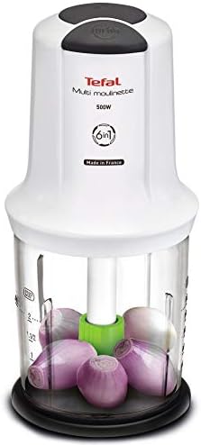 Tefal MQ7231 Elektrischer Lebensmittelzerkleinerer 0,5 l, schwarz, transparent, weiss, 500 W - Elekt