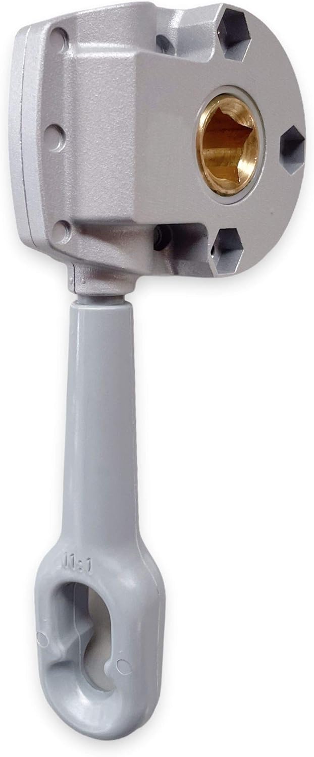 Teletoldo Schneckengetriebe für Markisen - Reduction 11: 1 - Silber, Silber