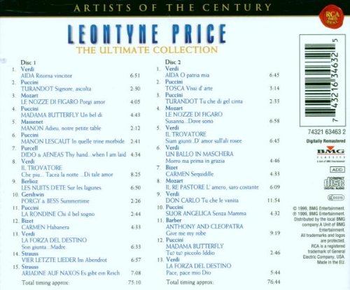 Artists Of The Century - Leontyne Price - The Ultimate Collection, Audio-CD