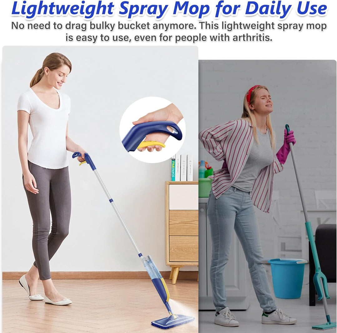 Wischer mit Sprühfunktion Sprühwischer Bodenwischer - MANGOTIME Spray Mop Floor Mop Nasswischer Wisc