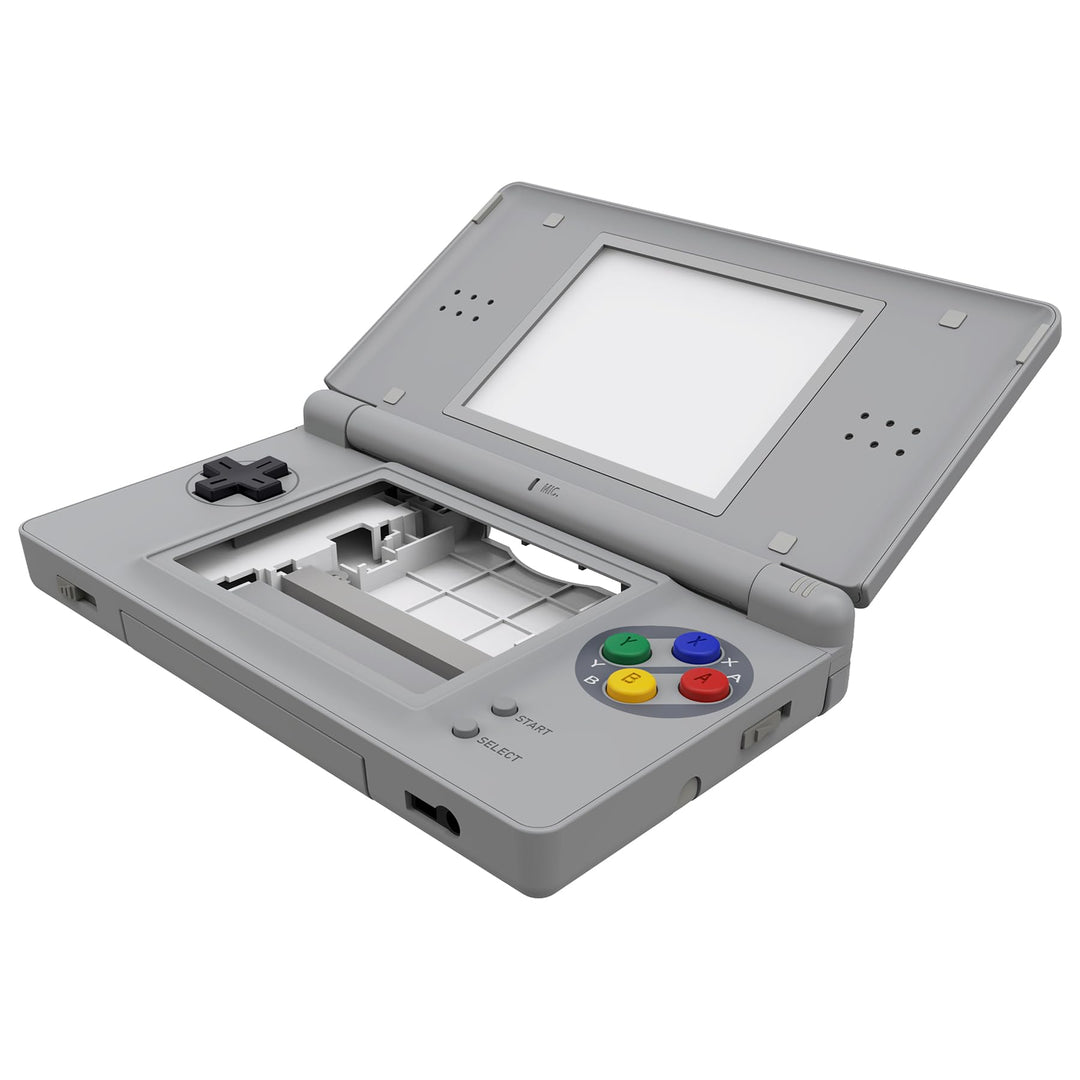 eXtremeRate Ersatz Gehäuse Case für Nintendo DS Lite NDSL, DIY-Voll Hülle&Knöpfen&Screen Protector S