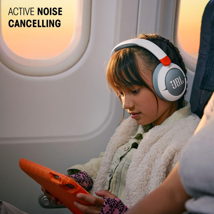 JBL Junior 470 NC, Kabellose Over-Ear Bluetooth-Kopfhörer mit Active-Noise-Cancelling für Kinder, Mi