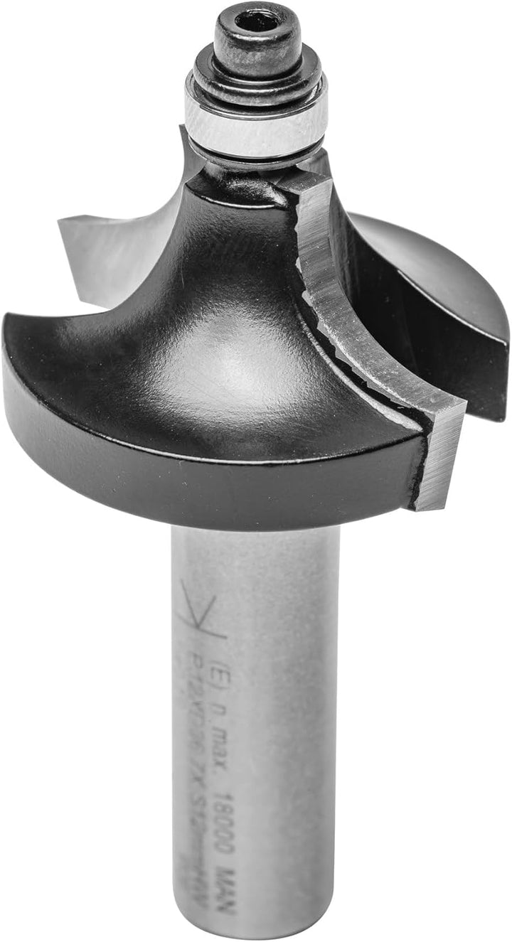 ENT 09898 Viertelstabfräser HW, Schaft (S) 12 mm, Durchmesser (D) 36,7 mm, NL 19 mm, R 12 mm, SL 40