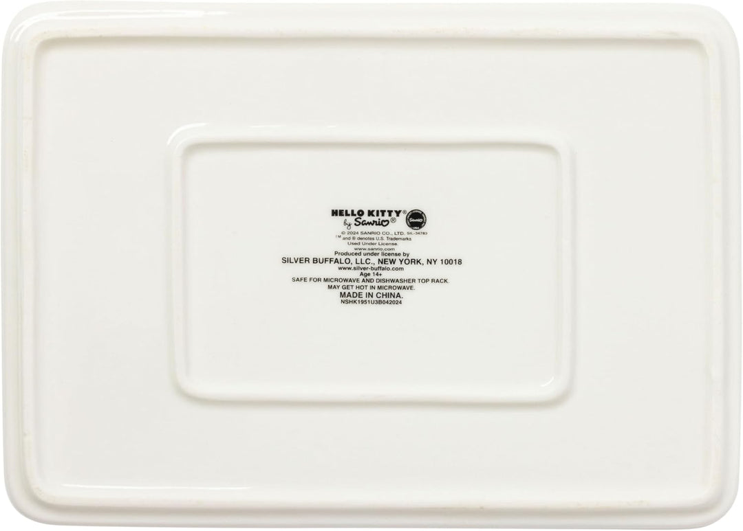 Silver Buffalo Sanrio Hello Kitty Keramik-Sushi-Set, 3-teilig Sanrio Hello Kitty Treats, Sanrio Hell