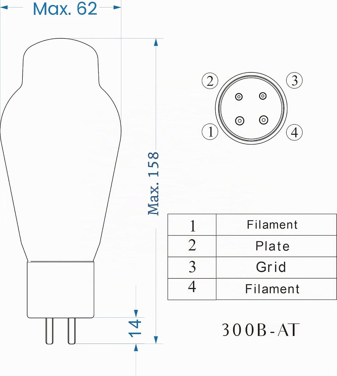 PSVANE Horizon Serie 300B-AT Vakuumröhren-Verstärker Matched Pair (2er-Pack)