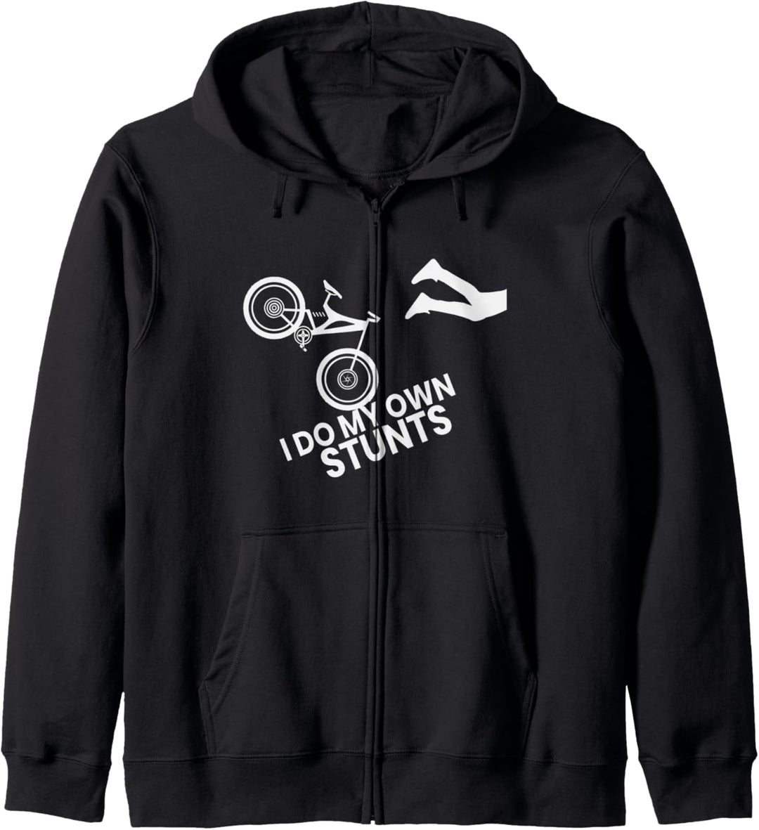 I do my own stunts T-Shirt lustiges Mountainbike Kapuzenjacke