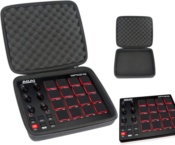 co2CREA Hart Reise Schutz Hülle Etui Tasche für AKAI Professional MPD218 Ultra portabler USB MIDI Co