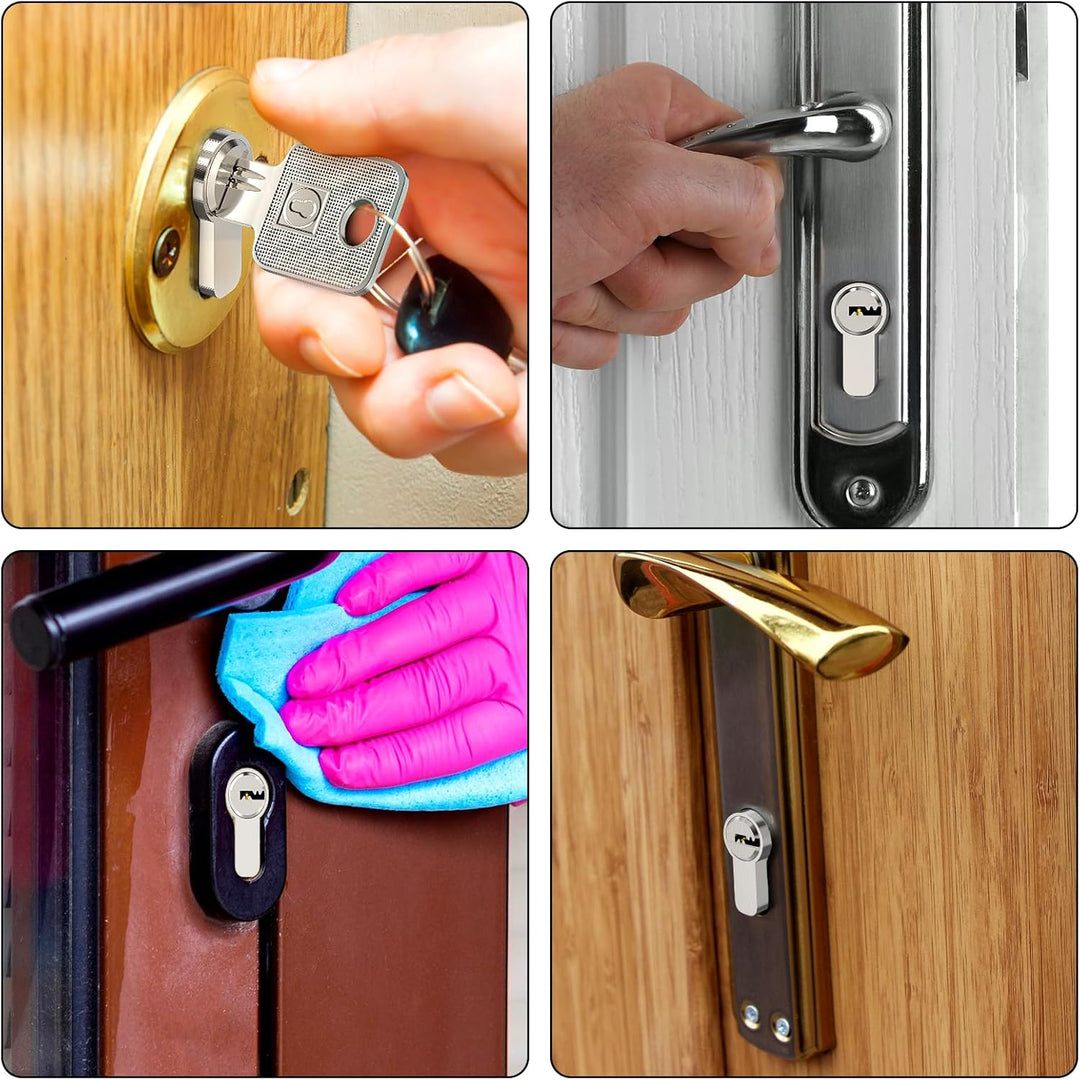 MANICAF 2 Stück Schliesszylinder 30/30, Schliesszylinder Gleichschliessend, Profilzylinder, Zylinder