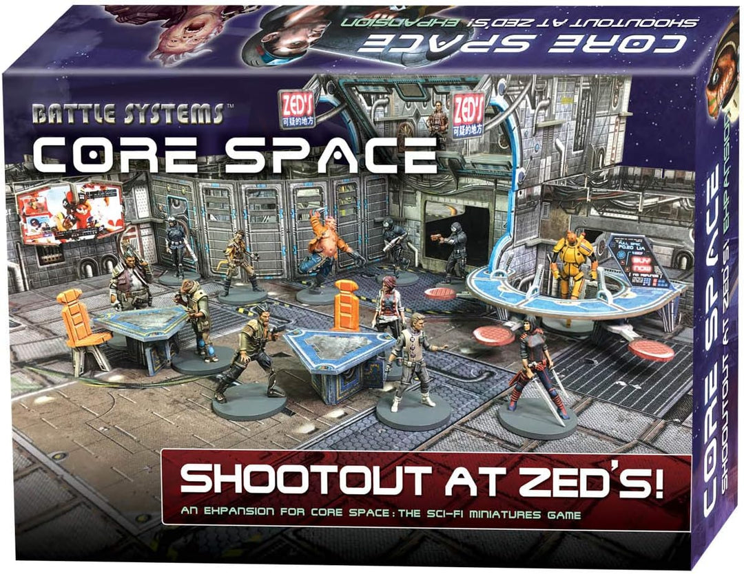 Battle Systems Core Space Shootout at Zed’s Expansion Set - Miniaturen - Brettspiel - Ereigniskarten