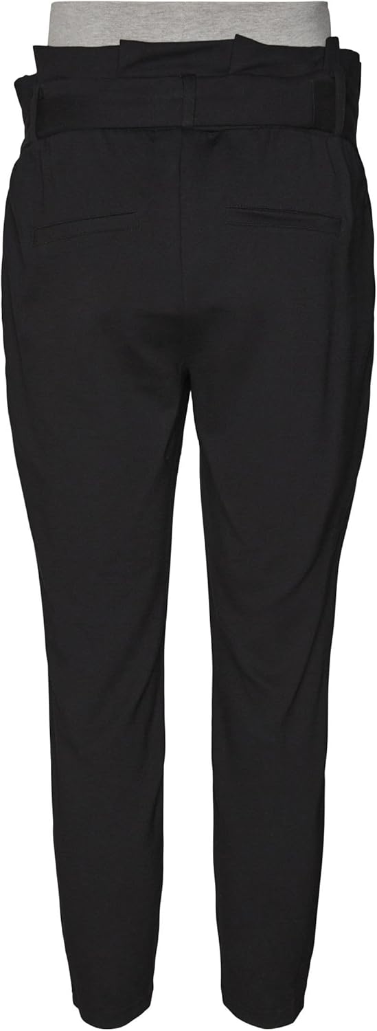 VERO MODA Damen Vmmeva Loose Paperbag Al Pant Noos Keine Angabe S Schwarz, S Schwarz