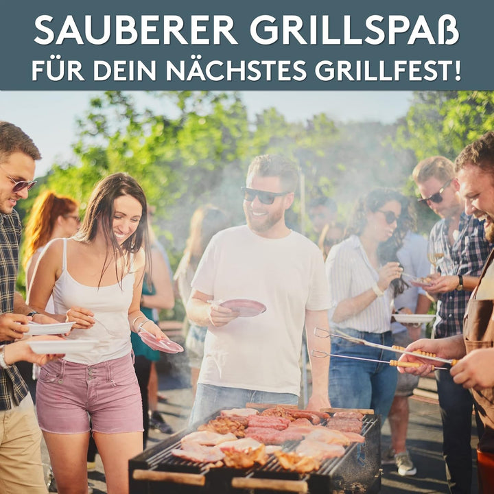 LILENO HOME Grill u. BBQ Matte 100 x 120 cm (Anthrazit) - als perfekte bodenschutz Unterlage für Gas