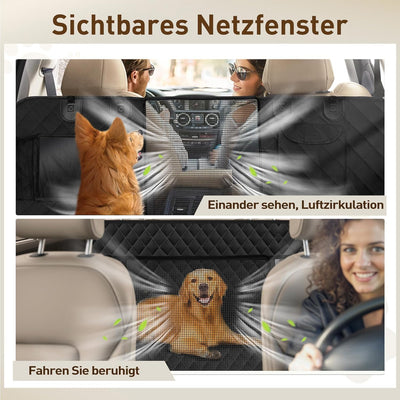 Gimars Grosse Verdickte Hundedecke Auto Rückbank 156 * 136 cm, wasserdichte Autoschondecke Hund Rück